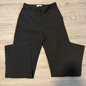 Aritzia Babaton Wide leg Black CottonTrouser